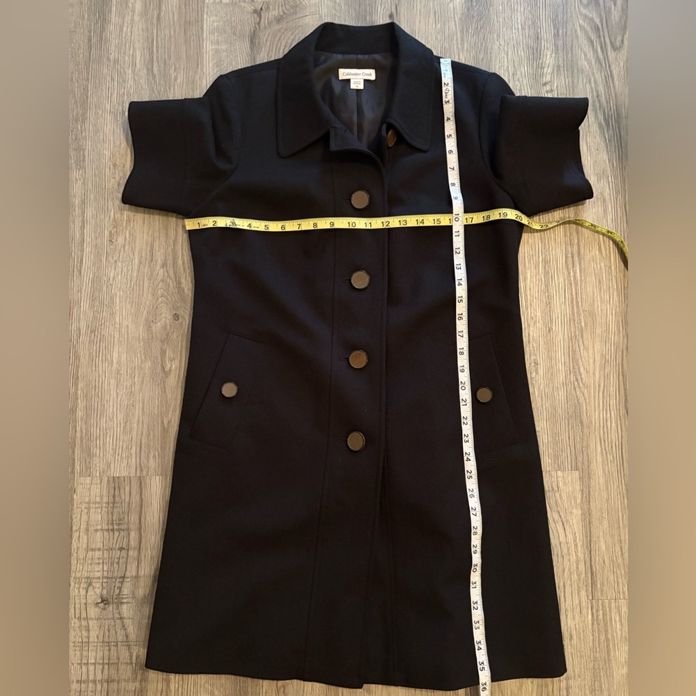 Coldwater Creek Chic Short Sleeve Coat/jacket Size 10 - Picture 6 of 8